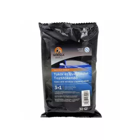   Gorilla Wipes tükör és üvegfelület tisztítókendő 30db/csomag 
