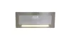 OPERIS PLUTO PLUS inox beépíthető páraelszívó, 3 fokozatú nyomógomb, 255-630 m3/h, 53-70 dB, 40 cm-es LED csík, 150 mm csatlakozócsonk, Energiaosztály