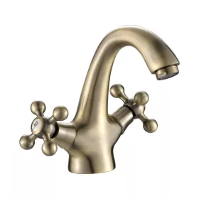   LAVEO STILO mosdócsap click-clack leeresztővel,kétkaros, antik bronz