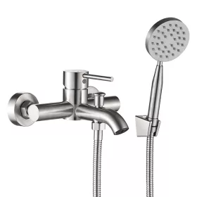 LAVEO NOIA kádcsap, zuhanyszettel, inox
