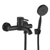 LAVEO NOIA kádcsap, zuhanyszettel, fekete