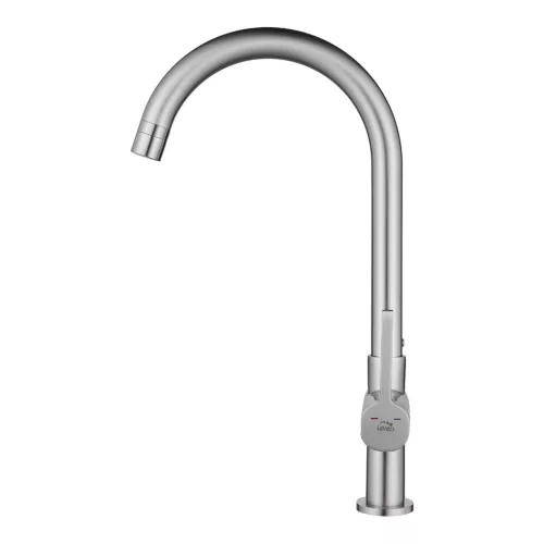 LAVEO ALITA szálcsiszolt inox csaptelep