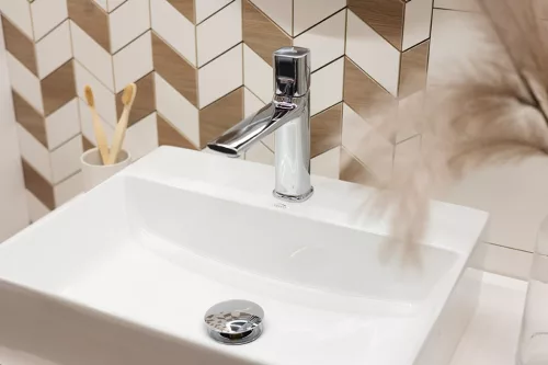 LAVEO TORES mosdócsap click-clack leeresztővel, króm