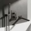LAVEO TORES kádcsap szett rejtett fali beépítésre, grafit