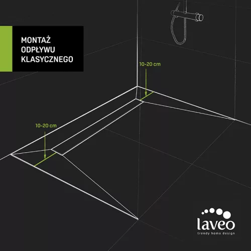 LAVEO SLIM folyóka 800 mm, inox