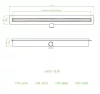 LAVEO SLIM folyóka 600 mm, fekete