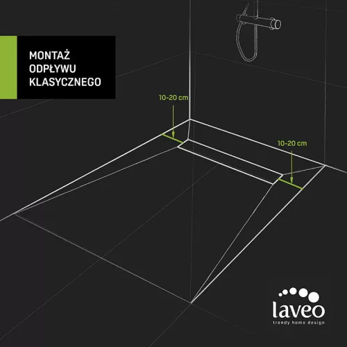 LAVEO SLIM folyóka 900 mm, fekete