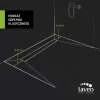 LAVEO SLIM folyóka 900 mm, fekete