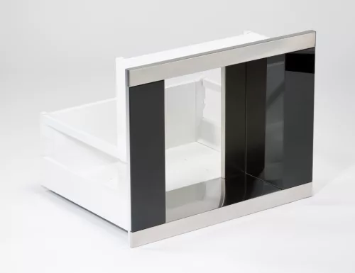 Coffee Case kávéfőző fiók, inox, 240x325