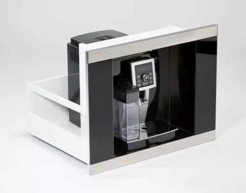 Coffee Case kávéfőző fiók, inox, 270x375