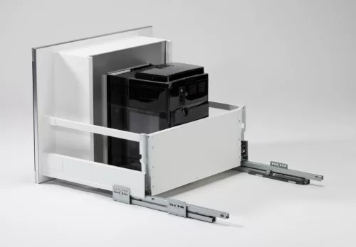 Coffee Case kávéfőző fiók, inox, 255x365