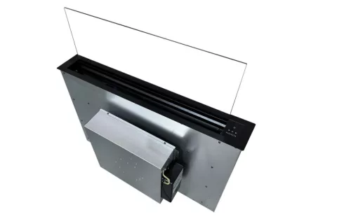 Kluge pultból kiemelkedő átlátszó üveges páraelszívó, 90cm