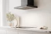 Kluge fali T-alakú fekete páraelszívó, 60cm, üvegfront