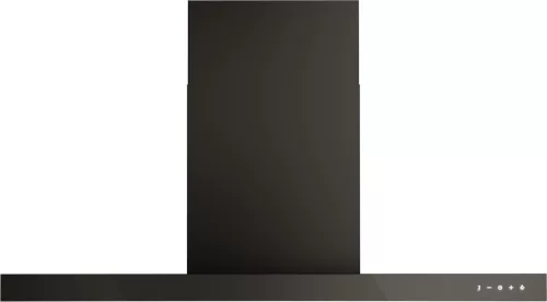 Kluge fali T-alakú fekete páraelszívó, 90cm, üvegfront
