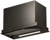 Kluge beépíthető fekete páraelszívó, 52cm, kihajtható fekete üvegpanel