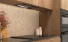 Kluge beépíthető fekete páraelszívó, 52cm, kihajtható fekete üvegpanel
