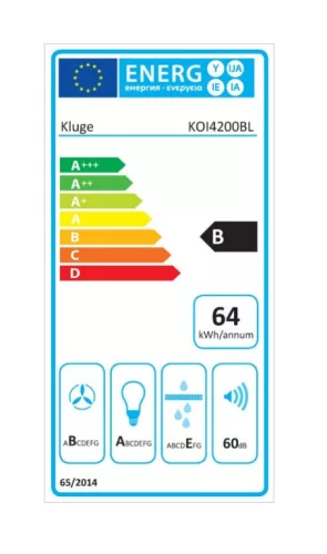 Kluge sziget henger fekete páraelszívó, 39cm