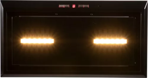 Kluge beépíthető matt fekete páraelszívó, 60cm