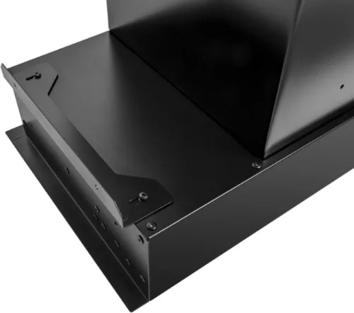 Kluge beépíthető fekete páraelszívó, 60cm, kihajtható fekete üvegpanel