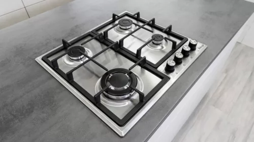 Kluge beépíthető gáz főzőlap, 60 cm, inox, WOK égő