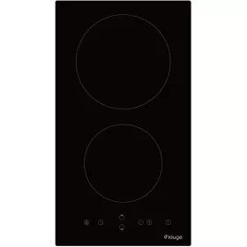   Kluge beépíthető kerámia domino főzőlap, 30cm, fekete ü.