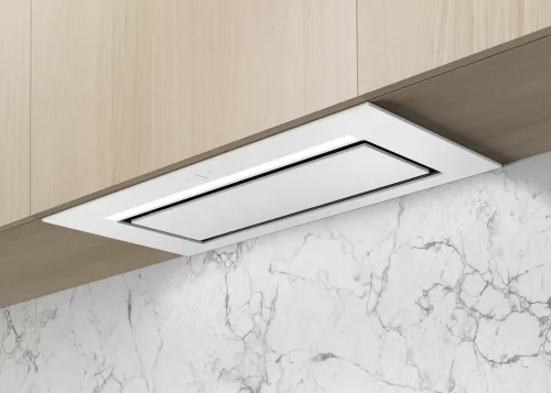 MONNO Aura White 55 cm beépíthető páraelszívó, fehér üveg