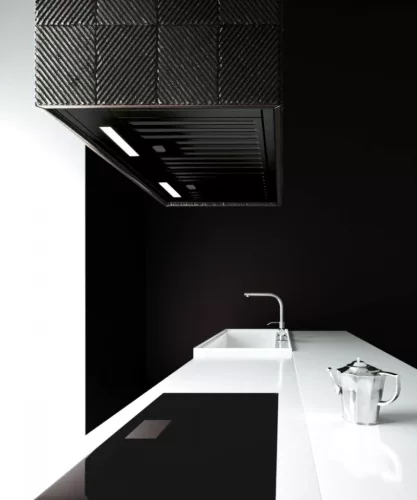 MONNO Minimal 7 Black 55 cm beépíthető páraelszívó, fekete