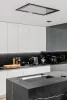 MONNO Su Light Inox/White mennyezeti páraelszívó, 90x60 cm, inox/fehér