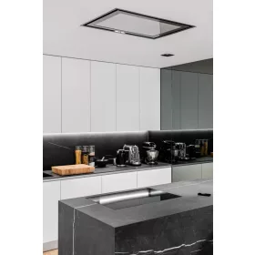   MONNO Su Light Inox/White mennyezeti páraelszívó, 90x60 cm, inox/fehér