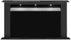 MONNO Moondraft Matte Black/Black Glass 90 pultból kiemelkedő páraelszívó, fekete