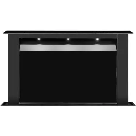   MONNO Moondraft Matte Black/Black Glass 90 pultból kiemelkedő páraelszívó, fekete