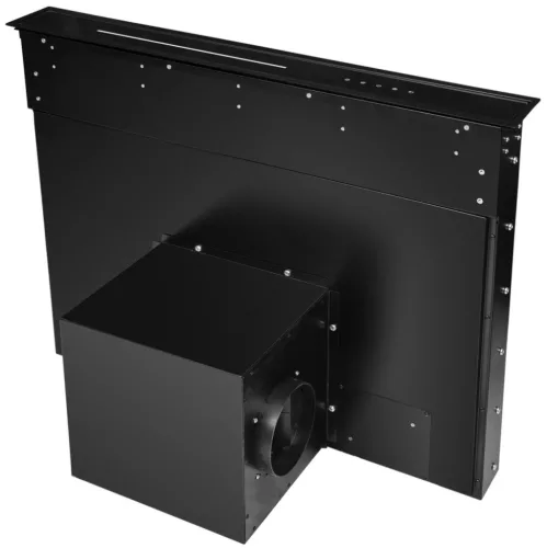 MONNO Moondraft Matte Black/Black Glass 90 pultból kiemelkedő páraelszívó, fekete