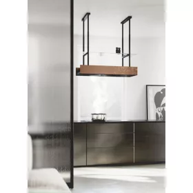   MONNO Minimal 1 Black 120 cm sziget páraelszívó panellal, fekete