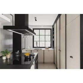 MONNO Minimal 2 Black 120 cm sziget páraelszívó, fekete