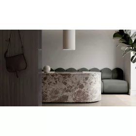   MONNO Monogram W sziget páraelszívó, 38 cm, érintésmentes vezérlés, ekrü