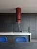 MONNO Icon W sziget páraelszívó, 38 cm, érintésmentes vezérlés, burgundi