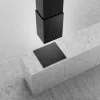 MONNO Cube W Black sziget páraelszívó, 40x30 cm, érintésmentes vezérlés, fekete