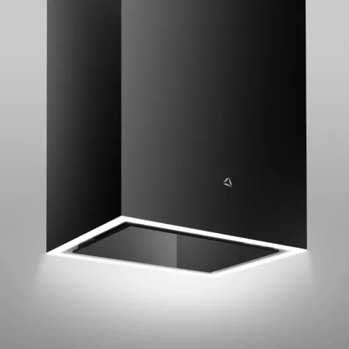 MONNO Cube W Black sziget páraelszívó, 40x30 cm, érintésmentes vezérlés, fekete