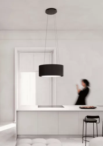 MONNO Mono Light 60 cm függeszett sziget páraelszívó, érintésmentes vezérlés, fekete