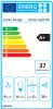 MONNO Mono Light 80 cm függesztett sziget páraelszívó, érintésmentes vezérlés, fekete