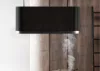 MONNO Mono W 90 cm sziget páraelszívó, érintésmentes vezérlés, fekete/fekete