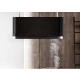   MONNO Mono W 90 cm sziget páraelszívó, érintésmentes vezérlés, fekete/fekete