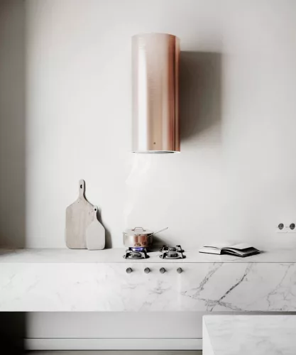 MONNO Tubus fali páraelszívó, 38 cm, érintésmentes vezérlés, rose gold