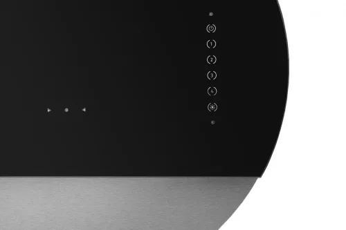 MONNO Eclipse Black/Inox fali páraelszívó, 60 cm, fekete/inox