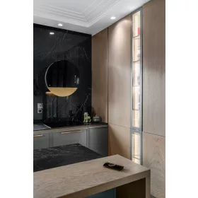   MONNO Eclipse Black/Gold fali páraelszívó, 60 cm, fekete/arany