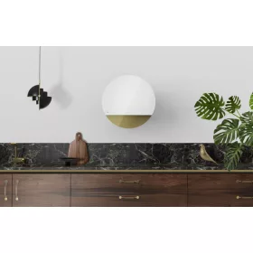   MONNO Eclipse White/Gold fali páraelszívó, 60 cm, fehér/arany