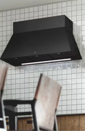 MONNO Minimal 6 Black fali páraelszívó, 60 cm, fekete