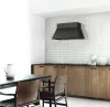 MONNO Minimal 6 Black fali páraelszívó, 60 cm, fekete