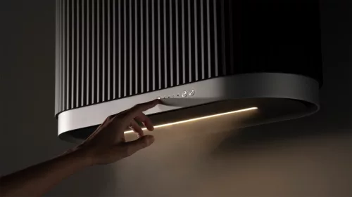 MONNO Mono 80 cm fali páraelszívó, érintésmentes vezérlés, fekete/fekete