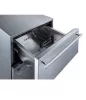 FrigaluX Kültéri inox hűtő RE2T136A pult alá építhető és szabadonálló, 77 L